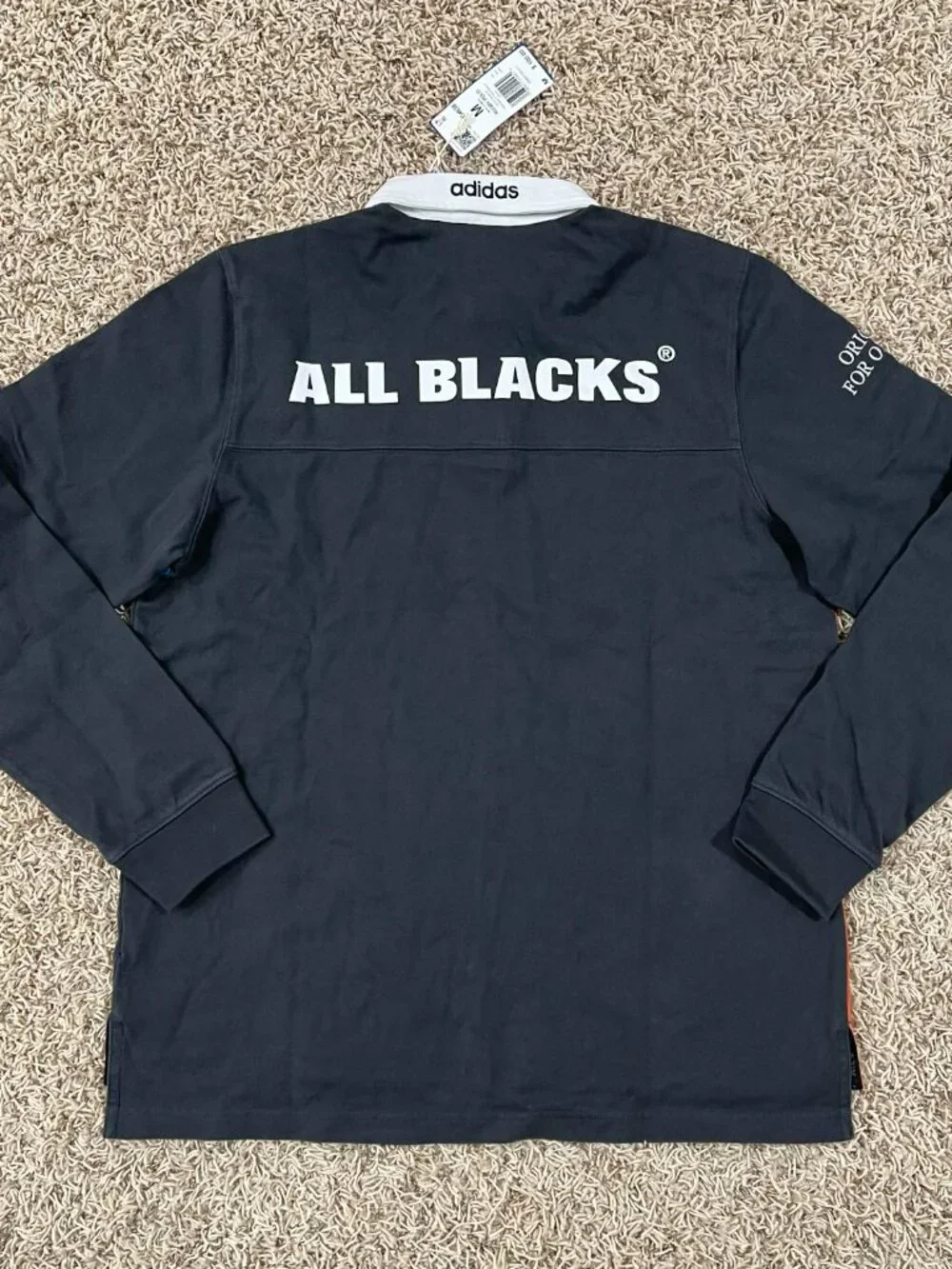 Adidas Originals & All Blacks Men’s Heritage Rugby Polo Shirt, Size Medium (New)